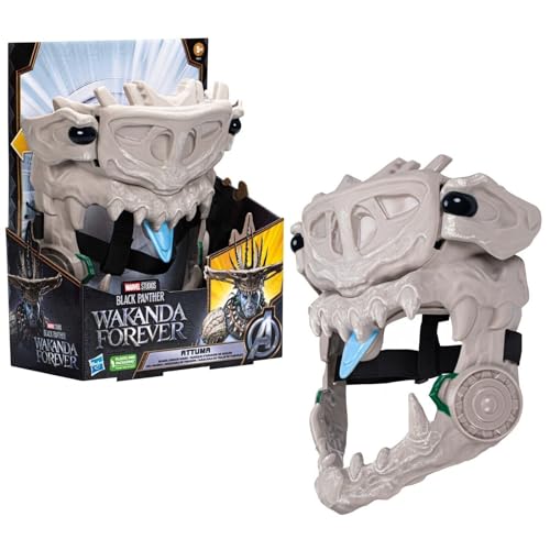 Marvel Studios' Black Panther: Wakanda Forever Attuma Shark Armor Mask Role Play Toy with Hammerhead Expansion Feature, for Kids Ages 5 and Up