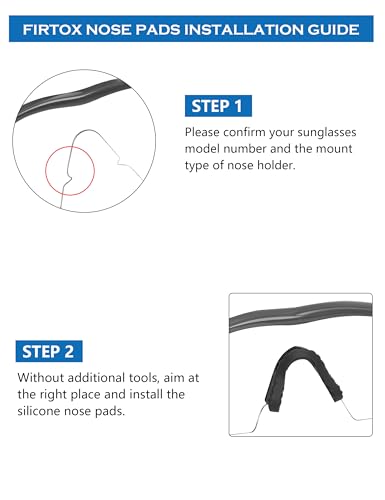 Replacement Nosepieces Nose Pads for Oakley M Frame Series Sunglass - Gray + Sky Blue