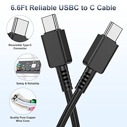 Super Fast Charger Type C, 2Pack 45W USB C Wall Charging Block Adapter and 6ft Android Phone Charger Cable for Samsung Galaxy S23 Ultra/S23/S23+/S22/S22 Ultra/S22+/S22 Plus/S21/Note 20 Ultra/Note10+