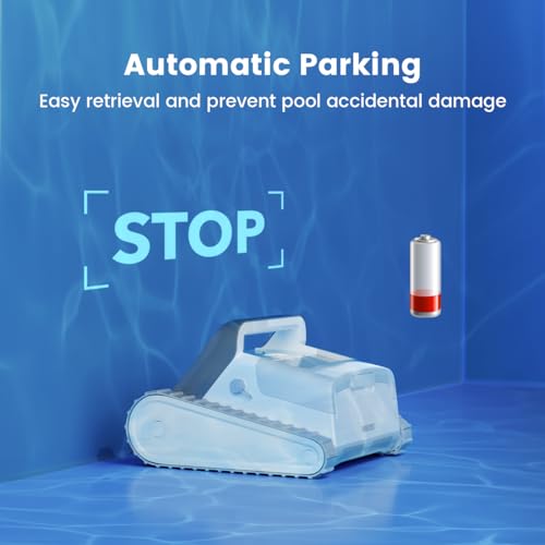 2024 Upgrade SMOROBOT Pool Cleaning Robot, Cordless Robotic Pool Cleaner for Inground Pools, 150 Mins Runtime, Advanced Brushes, XL Debris Capacity, Pool Robot Vacuum for Gravel, Sand, Leaves