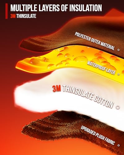 BORLENI Winter Motorcycle Gloves Waterproof Motorcycle Riding Gloves Warm Windproof Motorcycle Gloves for Men Women