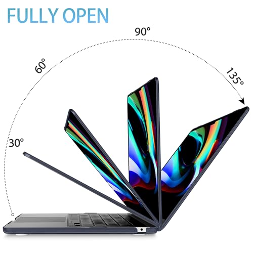 Mektron Designed for 2024/2023 MacBook Air 15 INCH M3 A3114 /M2 A2941 Case, Printed Plastic Hard Shell Cover with 15.3" Liquid Retina Display Touch ID, Glittering Butterfly