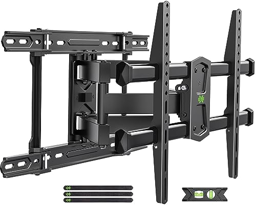 USX Mount Long Arm Full Motion TV Wall Mount for Most 42-90 inch TV 40 Inch Extension TV Mount,Wall Mount TV Bracket with 90°Swivel Up to 150lbs Fits 16” 18” 20” 24” Stud VESA 800x400mm XML035…