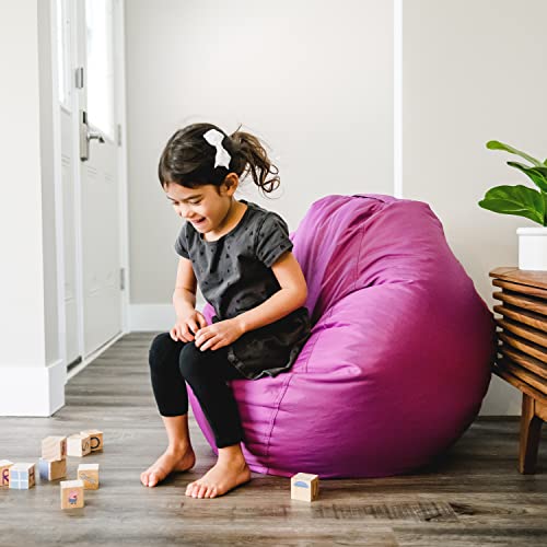 Big Joe Classic Bean Bag Chair, Black Smartmax, Durable Polyester Nylon Blend, 2 feet Teardrop