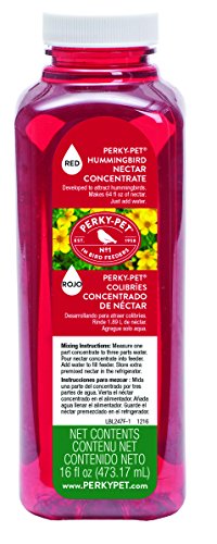 Perky-Pet 247 Red Hummingbird Nectar Concentrate, 16-Ounce , Red