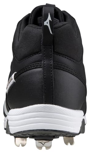 Mizuno Men's 9-Spike Ambition 2 Baseball Shoe, Royal-White, 12