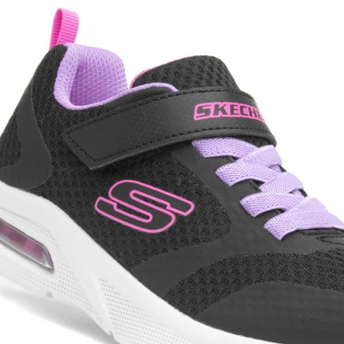 Skechers Girls Microspec Max Sneaker, Light Pink, 13 Little Kid