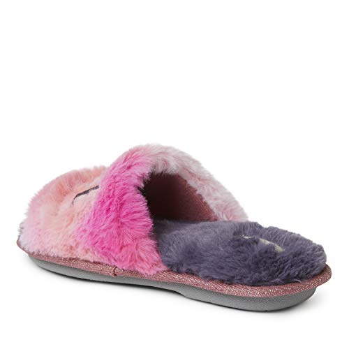 Dearfoams Lana Slide with Slogan Slipper, Babe Squad, US 9-10 Unisex Little Kid