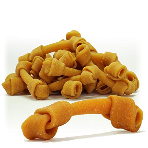 Himalayan Knotted Cheese Bone Bulk | Medium | 4-5 Inches for Dogs 25-50 lbs