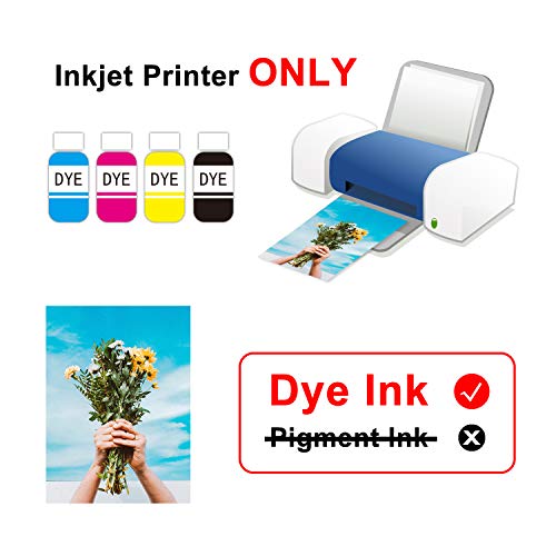 Koala Glossy Inkjet Photo Paper 4X6 Inches 48lb 100 Sheets Professional Glossy Photographic Paper Compatible with Inkjet Printer Use DYE INK 180GSM