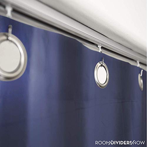 Room/Dividers/Now Curtain Track Roller Hooks - Curtain Rail Ceiling Gliders Set - Plastic Body and Wheels with Steel Hook - Glider Hooks for Curtains (Pack of 10)