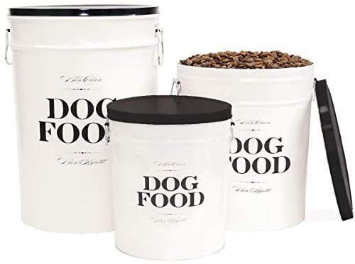 Harry Barker Bon Chien Dog Food Storage Canisters, Large 40lbs of Food