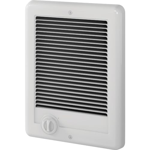 Cadet Com-Pak Electric Wall Heater Complete Unit with Thermostat (Model: CSC101TW, Part: 67508), 3412 BTU, 120 Volt, 1000 Watt, White