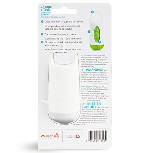 Munchkin® Arm and Hammer Diaper Bag Dispenser and 24 Diaper Disposal Bags