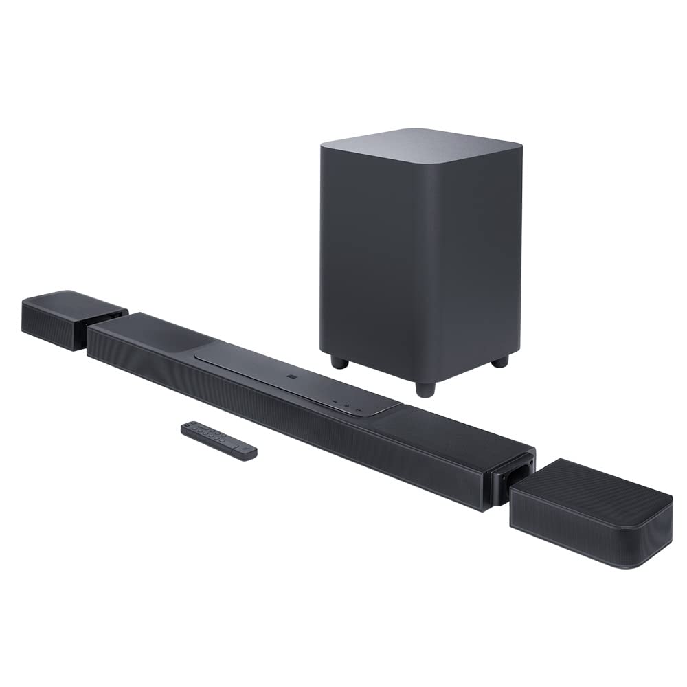 JBL BAR 1300X PRO 11.1.4 Soundbar with 12 in. Wireless Subwoofer Detachable Rear Speakers and 2m 8K Ultra High Speed HDMI Cable