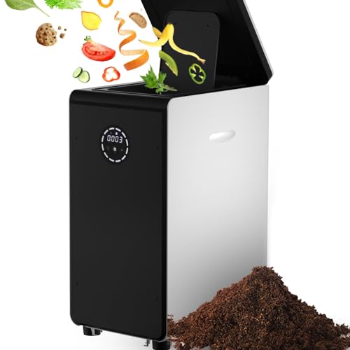 GEME World First Bio Smart 19L Electric Composter for Kitchen, Filter No Need to Change, Not Dehydration Tec, Add Waste Anytime Compost Machine, Electric Compost Bin Kitchen, Food Cycler Real Compost