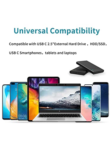 CableCreation USB A to USB C Short Cable 1FT 10Gbps, 3A Fast Charging Cable, USB C 3.1 Gen 2 Cable, USB-C Carplay Android Auto, Type C Cord for iPhone 16 15 Pro SSD Galaxy MacBook Pixel iPad
