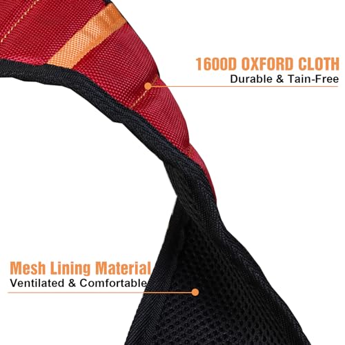 BIG RED Magnetic Wristband - Ultimate 16-MagnetThumb Style Tool Holder for DIYers, Craftsmen, &Home Improvement, ATRCX16R, Torin