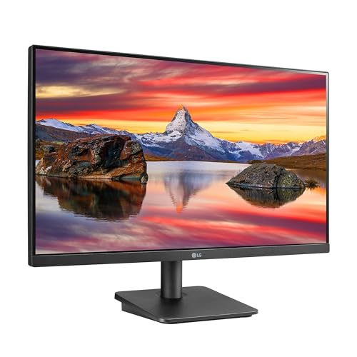LG FHD (1920 x 1080) 24 Inch Computer Monitor, IPS, AMD FreeSync, 3-Side Borderless Design, 75Hz, 5ms, Reader Mode, Smart Energy Saving, OnScreen Control, HDMI, D-Sub, 24MP400-B, Black