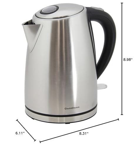 Chef's Choice 6810001 Kettle, 1.7-Liter, Silver