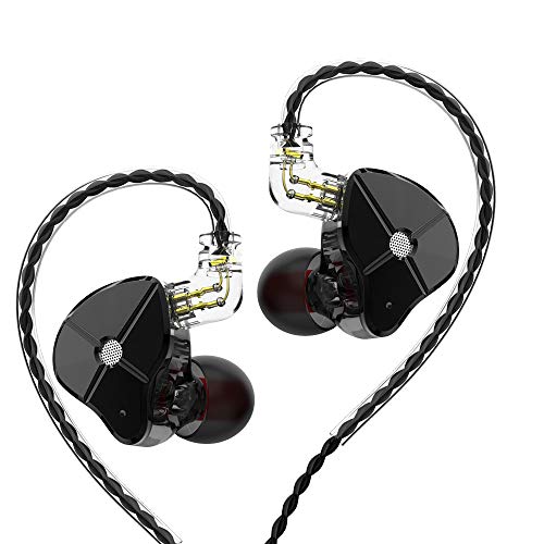 Senlee TRN ST1 IEM Earphones 1DD 1BA Hybrid Drivers, TRN in Ear Headphones Wired Earbuds with Detachable 2Pin Cable(with Mic, Blue)