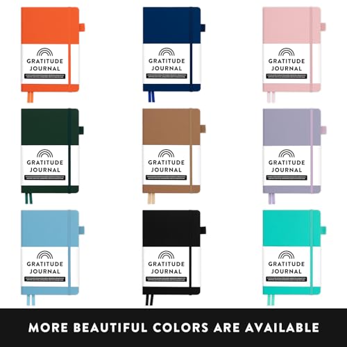 The Gratitude Journal - 5 Minutes a Day for More Happiness, Positivity, Thankfulness, Productivity, Mindfulness & Self Care - Undated Original Daily Gratitude Journal for Women & Men (Black)
