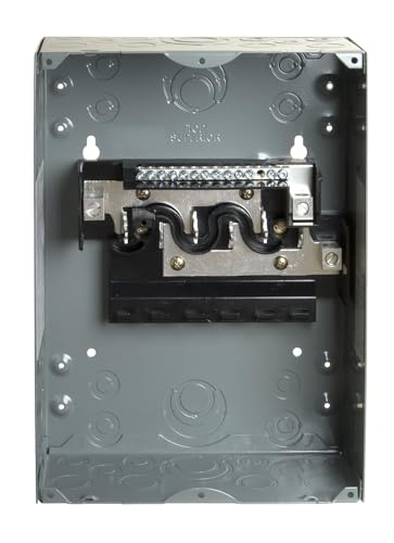 Square D by Schneider Electric Square D - HOM612L100SCP Homeline Load Center with Cover, 100-Amp Fixed Main Lugs, 1-Phase, 6-Space, 12-Circuit, Indoor