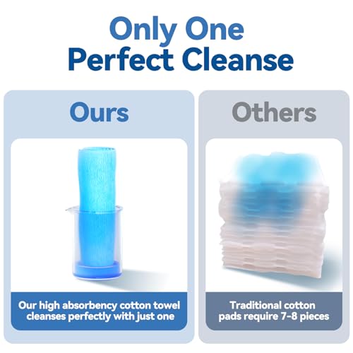 Winner Disposable Face Towels Upgraded | 100% USA Cotton Face Towelettes | Super Soft & Thick Face Cloths for Sensitive Skin | Makeup Remover Dry Wipes | 240 Count, 3 Pack