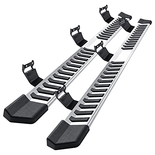 COMNOVA Side Step Nerf Bar Running Board Replacement for Ford F-150 Crew Cab 04-14(4 Full Size Door),6 Inch Step Pad Design,OE Style (Black Powder-Coating).