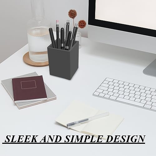 YCRMAN Pen And Pencil Holder For Desk,5mm Thick Silicone Pen Holder For Keeping Your Workspace Tidy And Organized,A Practical Design And Must-Have Pen Holder For Your Desktop Needs(1 PACK GREY)