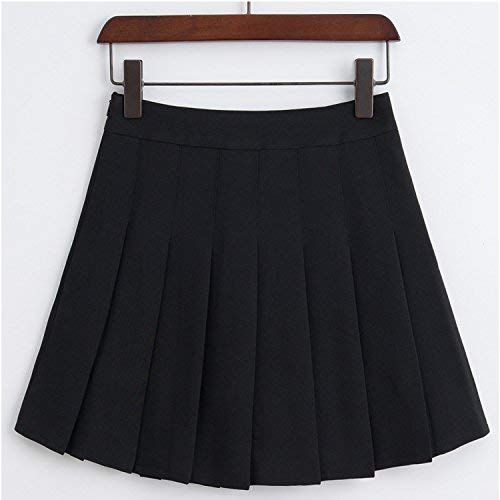 TONCHENGSD Women's High Waist Pleated Mini Skirt Skater Tennis Skirt (Red, XS)