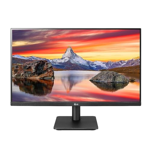 LG FHD (1920 x 1080) 24 Inch Computer Monitor, IPS, AMD FreeSync, 3-Side Borderless Design, 75Hz, 5ms, Reader Mode, Smart Energy Saving, OnScreen Control, HDMI, D-Sub, 24MP400-B, Black