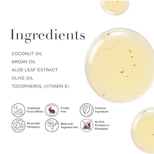 A LA MAISON French Hydrating Liquid Body Wash, Sweet Almond - Natural Body Wash Made with Essential Oils - Biodegradable, Plant-Based, Vegan, Cruelty-Free, Alcohol & Paraben Free (25.36 oz, 1 Pack)