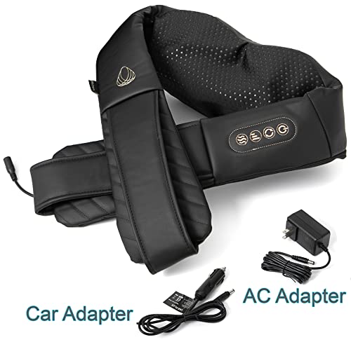 InvoSpa Shiatsu Back Shoulder and Neck Massager with Heat - Deep Tissue Kneading Pillow Massage - Back Massager, Shoulder Massager, Electric Full Body Massager