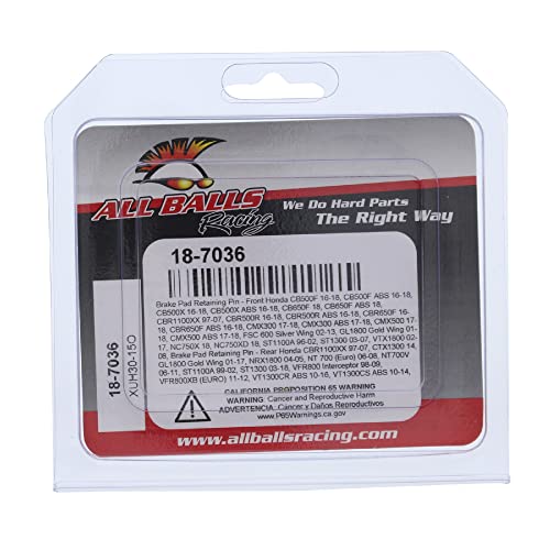 All Balls Racing Caliper Bolt Kit Front 18-7036 Compatible With Replacement For Honda CB650F 2018, CMX 300 2017, CMX 500 2017, CTX 1300 2014, FSC 600 A Silver Wing ABS 2003-13