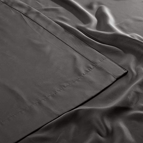 HPD Half Price Drapes Extra Wide Room Darkening Curtains for Bedroom & Living Room 100 X 84 (1 Panel), BOCH-201403-84-DW, Anthracite Grey