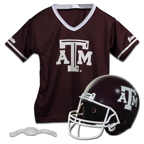 Franklin Sports Oklahoma State Cowboys Kids College Football Uniform Set - NCAA Youth Football Helmet + Jersey Costume Set - Helmet, Jersey + Chin Strap Included - Youth Medium