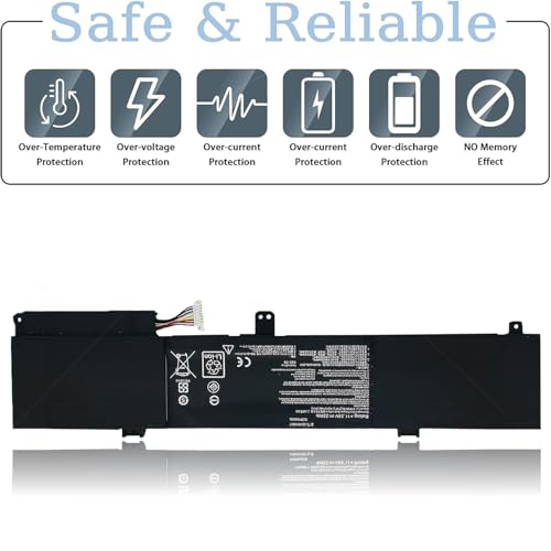 JGTM A1706 A1819 Laptop Battery Replacement for MacBook Pro 13 inch Touch Bar Late 2016 Mid 2017 EMC 3071 3163 MLH12LL/A MPXV2LL/A MLVP2LL/A MNQF2LL/A MNQG2LL/A 11.41V/49.2Wh