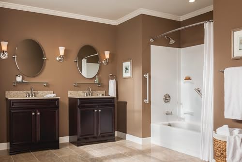 Moen Brantford Brushed Nickel Posi-Temp Pressure Balancing Eco-Performance High-Pressure Tub and Shower Trim Kit with Shower Head, Arm, Lever Handle, Flange, and Tub Spout (Valve Required), T2153EPBN