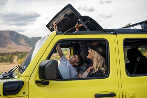 Bestop Sunrider for Hardtop - Jeep '20-Current Gladiator / '18-Current Wrangler JL (Black Diamond)