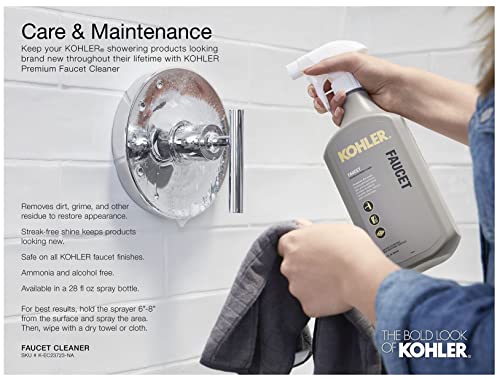 KOHLER Purist® Valve trim with cross handle for transfer valve, requires valve
