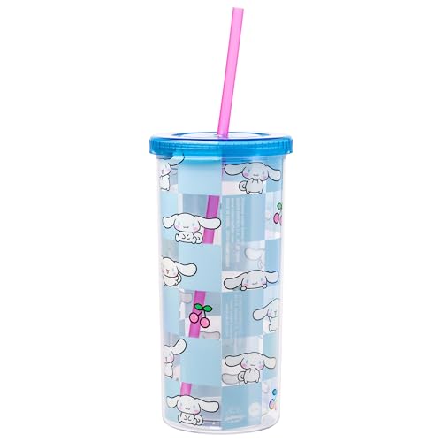 Silver Buffalo Sanrio Hello Kitty and Friends Tropical Stainless Steel Water Bottle Featuring Keroppi, Tuxedo Sam, Badtz-Maru, and Pochacco, 25 Ounces