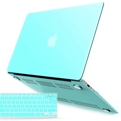 IBENZER Compatible with Old Version MacBook Air 13 Inch Case (2010-2017 Release). Models: A1466 / A1369, Plastic Hard Shell Case with Keyboard Cover for Mac Air 13, Olive Green, A13OLGN+1