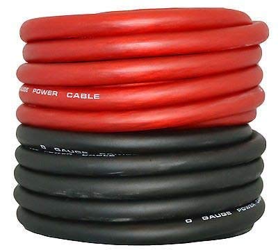 SoundBox KIT0-25RB, 0 Gauge Amplifier Wire Power/Ground Amp Cable - 50 Ft.
