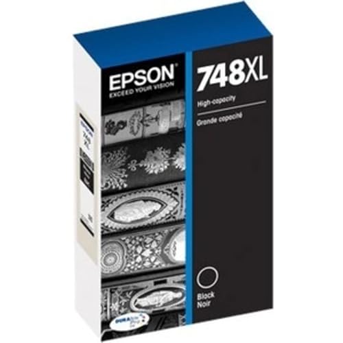 EPSON 748 DURABrite Pro Ink High Capacity Black Cartridge (T748XL120) Works with WorkForce WF-6530, WF-6590, WF-8590, WF-6090, WF-8090