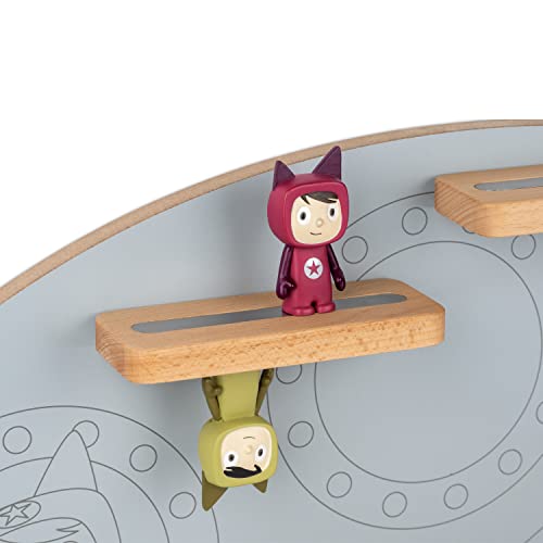 Tonies Magnetic Wall Shelf for Toniebox, Charging Station, and 20 Characters - Mountain