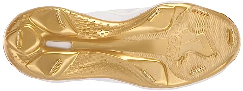 adidas Women's Adizero Purehustle 3 Elite Sneaker, White/Gold Metallic/Gold Metallic, 11