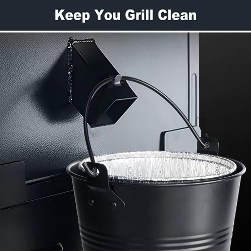 Whaleme 15 Pack Grease Bucket Liners & Drip Grease Bucket HDW152 for Traeger Pro Series 575/780, 20/22/34 Series, Ironwood 650/885, Pit Boss etc Pellets Grill Smoker