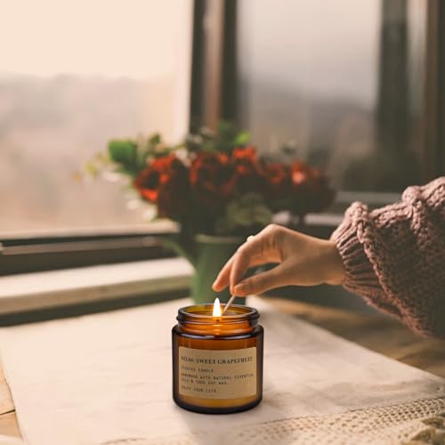 8 Pack Candles for Home Scented, Aromatherapy Jar Candle Gifts for Women, Natural Soy Wax Amber Candles Set, Scented Candles Set for Birthday Valentine Mother's Thanksgiving Day Present