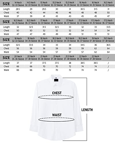 J.Ver Men's French Cuff Dress Shirts Regular Fit Long Sleeve Spead Collar Metal Cufflink White